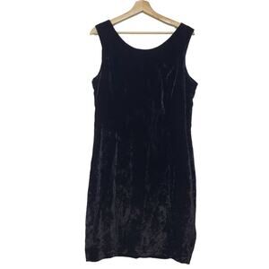 Raffaella | Vintage 90s Crushed Velvet Sheath Dress